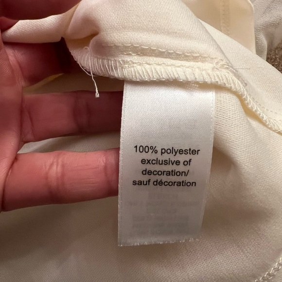 Maurice Women's Size Small Flowy Cream Lace Blouse - Picture 7 of 8